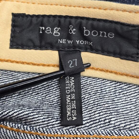 Rag & Bone Dark Wash Cuff Japanese Selvedge Jeans Size 27 - Picture 12 of 14